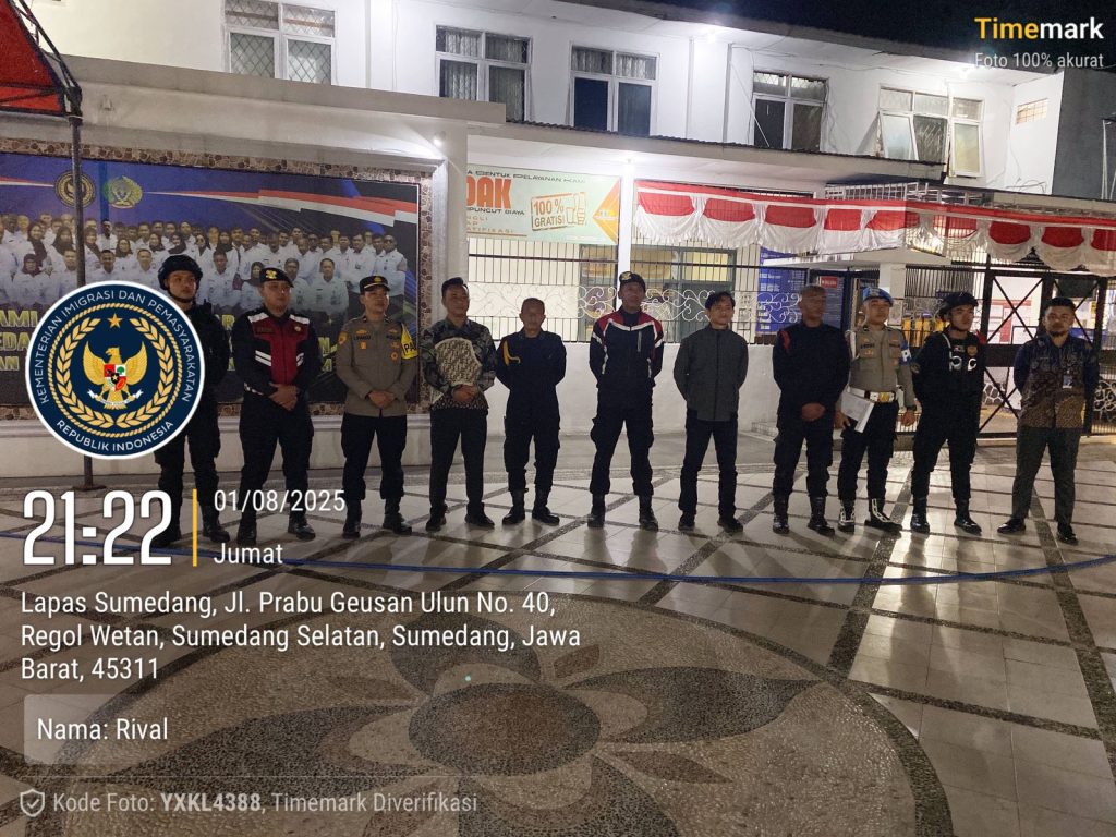 Perkuat Sinergi, Jaga Kondusivitas Polres Sumedang Rutin Patroli Sambang ke Lapas